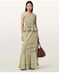 AllSaints - Camille Embroidered Lace Top - Lyst