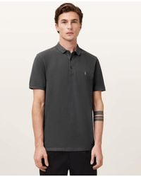 AllSaints - Reform Short Sleeve Polo Shirt - Lyst