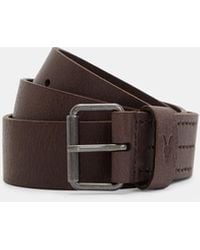 AllSaints - Leather Classic Dunston Belt, - Lyst