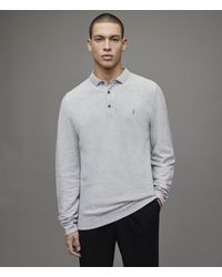 AllSaints Baumwolle T-SHIRT MIT RUNDHALSAUSSCHNITT BRACE in Grau für Herren Herren Bekleidung T-Shirts Kurzarm T-Shirts 
