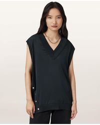 AllSaints - Bern Studded Wool Tank - Lyst