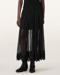 AllSaints - Trixie Lace Skirt - Lyst