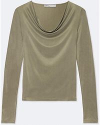 AllSaints - Lilla Cowl-Neck Slim-Fit Dress - Lyst