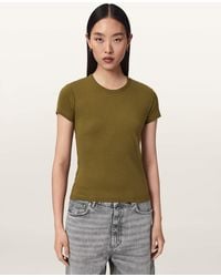 AllSaints - Stevie Slim Fit Short Sleeve T-Shirt - Lyst