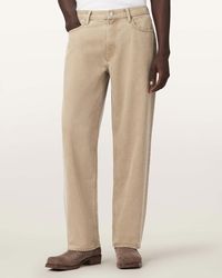 AllSaints - Mullen Straight Leg Relaxed Denim Jeans - Lyst