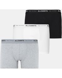 AllSaints - Underground Logo Boxers 3 Pack - Lyst