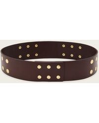 AllSaints - Rio Studded Leather Waist Belt - Lyst