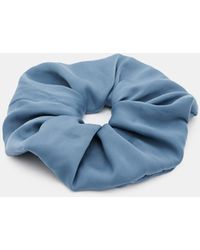 AllSaints - Blue Oversized Scrunchie - Lyst
