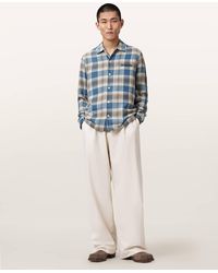 AllSaints - Alta Relaxed Long Sleeve Check Shirt - Lyst