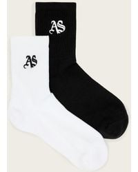 AllSaints - Joss Gothic 2 Pack Socks - Lyst