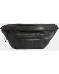 AllSaints - Ronin Leather Bum Bag - Lyst