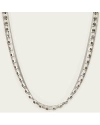AllSaints - Joyce Dual Chain Necklace - Lyst