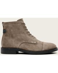 AllSaints - Leather Bloom Lace Leather Boots, /Us 9/Eu 42 - Lyst