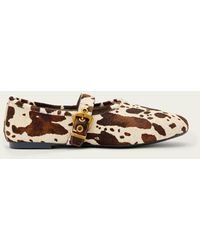 AllSaints - Leather Sabine Cowhide Leather Ballet Flats, /Us 6/Eu 36 - Lyst