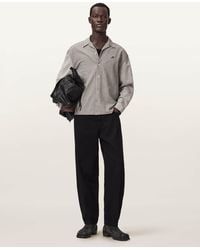 AllSaints - Kage Oversized Long Sleeve Check Shirt - Lyst