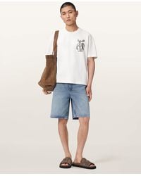AllSaints - Jackson Relaxed Fit Denim Shorts - Lyst