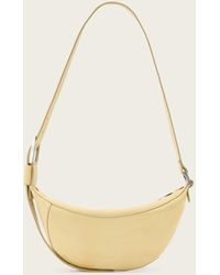 AllSaints - Luna Slouchy Leather Crossbody Bag - Lyst