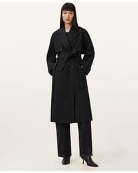 AllSaints - Cadence Relaxed Fit Trench Coat - Lyst