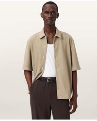 AllSaints - Stallone Oversized Short Sleeve Shirt - Lyst
