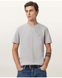AllSaints - Ellis Waffle Texture Crew Neck T-Shirt - Lyst