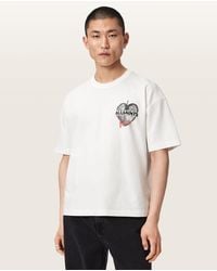 AllSaints - Reflect Short Sleeve Graphic T-Shirt - Lyst