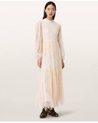 AllSaints - Lillian Embellished Maxi Dress - Lyst