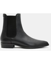 AllSaints - Steam Leather Chelsea Boots - Lyst