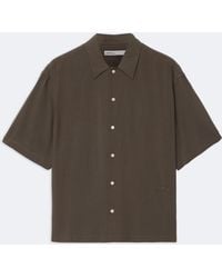 AllSaints - Archer Oversized Viscose Shirt - Lyst