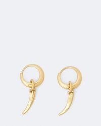 AllSaints - Talon Pendant Huggie Earrings - Lyst