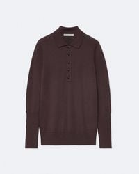 AllSaints - Martel Merino Wool Knitted Polo Shirt - Lyst