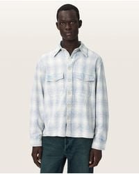 AllSaints - Santos Long Sleeve Checked Shirt - Lyst