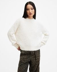 AllSaints - Vortex Crew Neck Relaxed Fit Sweater - Lyst