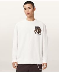 AllSaints - Reticulate Graphic Sweatshirt - Lyst