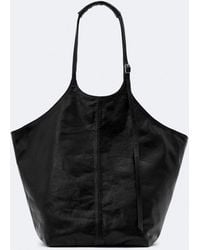 AllSaints - Siloh Leather Magazine Tote Bag - Lyst