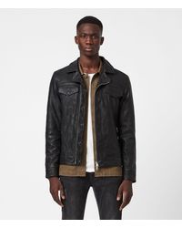 all saints leather vest