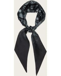 AllSaints - Flow Snake Print Logo Headscarf - Lyst