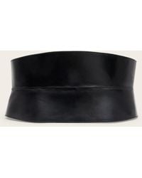 AllSaints - Oakley Leather Corset Belt,, /Antq Nickel - Lyst