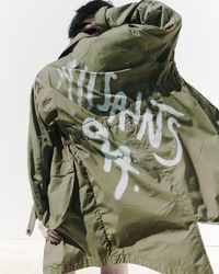 AllSaints - Milla Relaxed Fit Printed Parka Jacket - Lyst