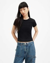 AllSaints - Stevie Slim Fit Short Sleeve T-Shirt - Lyst