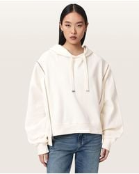 AllSaints - Ciara Oversized Zip Detail Hoodie - Lyst