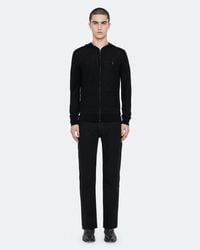 AllSaints - Mode Merino Zip Up Ramskull Hoodie - Lyst