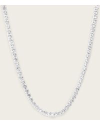AllSaints - Gia Crystal Chain Necklace - Lyst