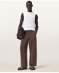AllSaints - Cove Sleeveless Crew Neck Cotton T-Shirt - Lyst
