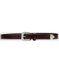 AllSaints - Romy Metal-Tipped Leather Belt - Lyst
