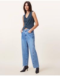 AllSaints - Averie Tencel Relaxed Fit Waistcoat - Lyst