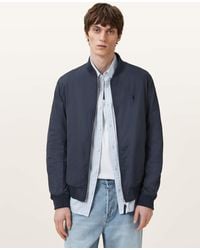 AllSaints - Bassett Ramskull Bomber Jacket - Lyst