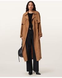 AllSaints - Linnie Relaxed Fit Trench Coat - Lyst
