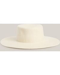 AllSaints Mila Chain Wool Bolero Hat - White