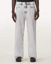 AllSaints - Lenny Wide Leg Denim Jeans - Lyst