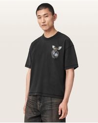 AllSaints - Wyvern Short Sleeve Graphic T-Shirt - Lyst